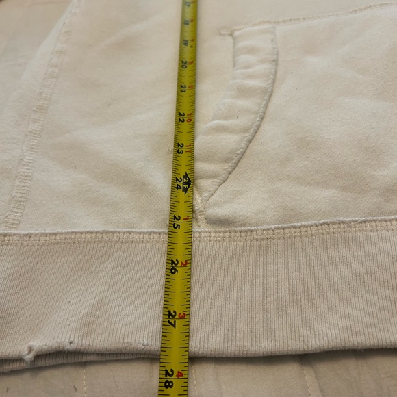Abercrombie and Fitch Co. Muscle Hoodie White Distressed Size L - Picture 5 of 16